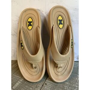 ZORIZ‎ Golf Sandal Blue Yellow Michigan Wolverines College Men's Size 8